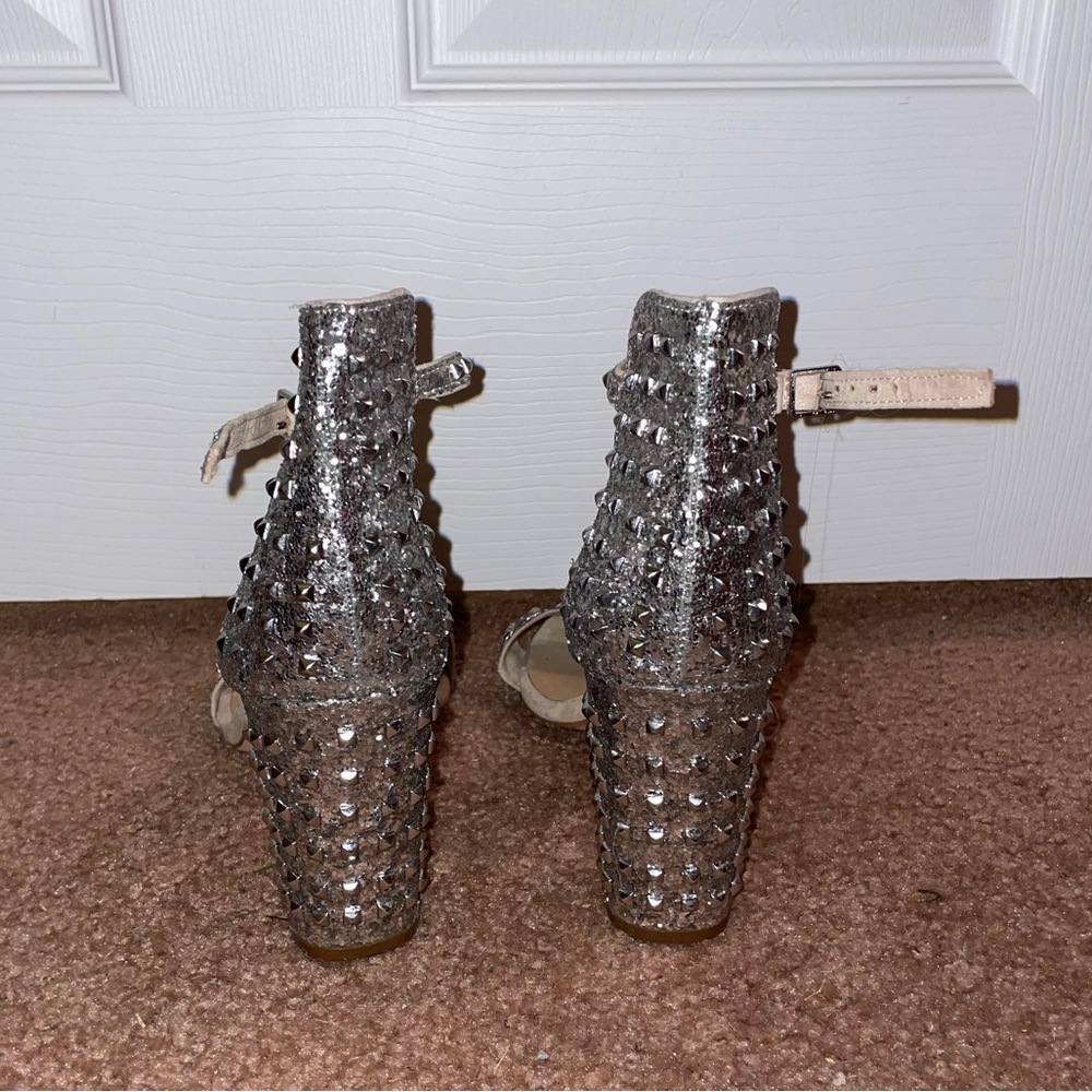 Silver jewel heels - Picture 3 of 4